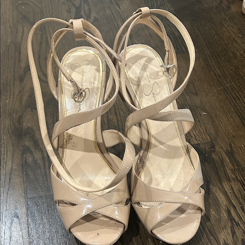 Jessica Simpson Blush Strappy Sandals